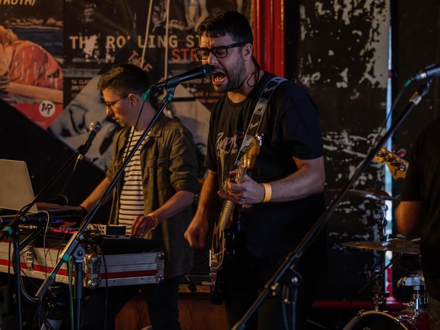 Blood Red Sky blowing the speakers in The Loft. Picture: Mike Cooter (040223)