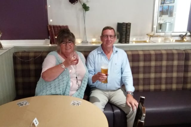 Jayne and Rick Beaumont were enjoying being back at The Blue Bell Inn in Alnwick. Jayne said: It's like Christmas Day. Rick added: It's like seeing your extended family again.