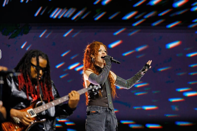 Jess Glynne at Southsea Castle Stage Pictured: Jess Glynne Picture:Marcin Jedrysiak