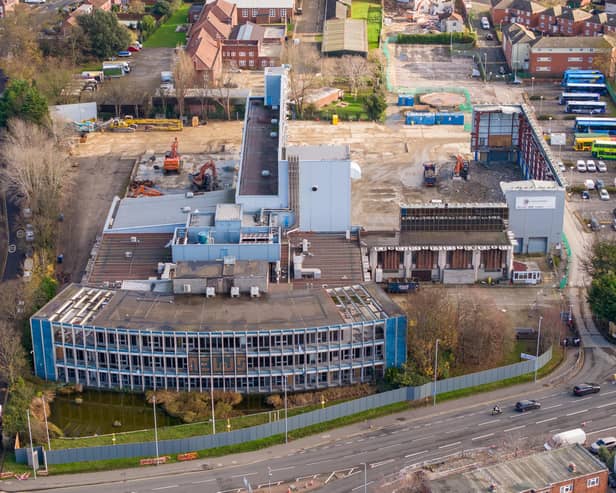 Much of the building which housed the printing press has been demolished. Picture: Marcin Jedrysiak