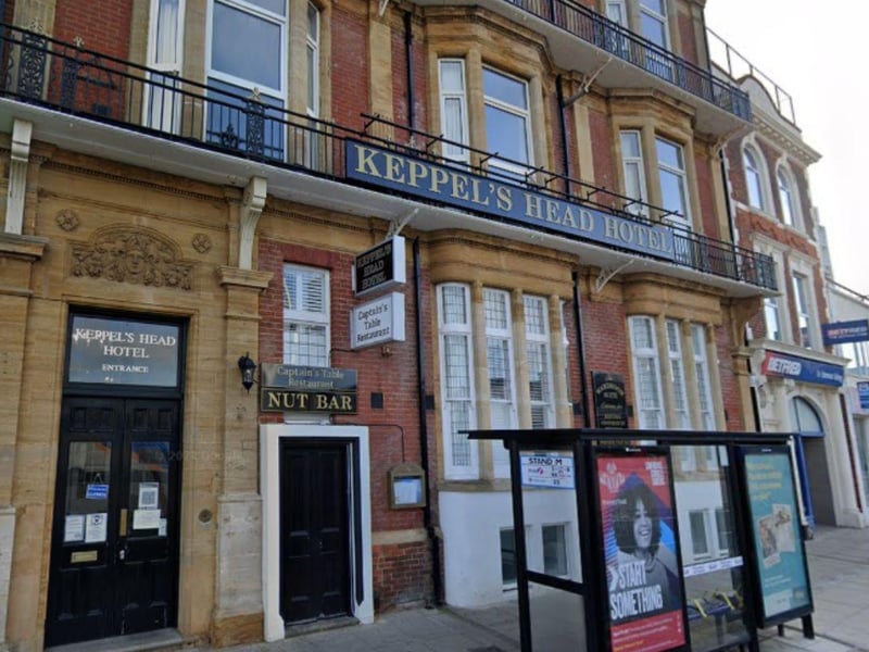 The Keppel's Head, at 24 - 26 The Hard, Portsmouth was rated four-out-of-five after assessment on July 6, the Food Standards Agency's website shows.