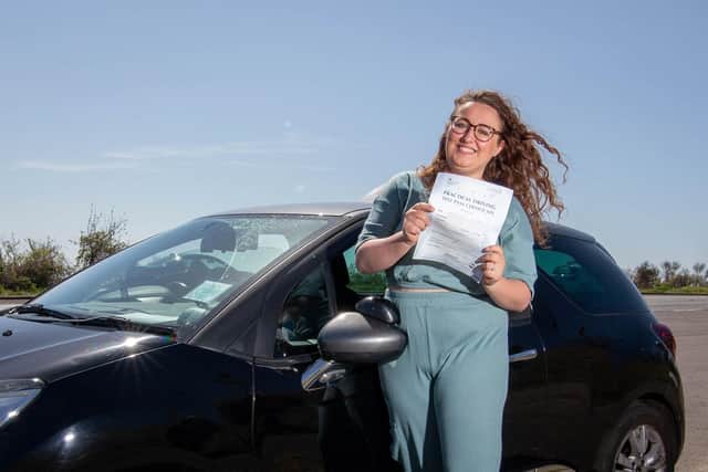 Taylor Pepper who has passed her test at Portsdown Hill, Portsmouth.
Picture: Habibur Rahman
