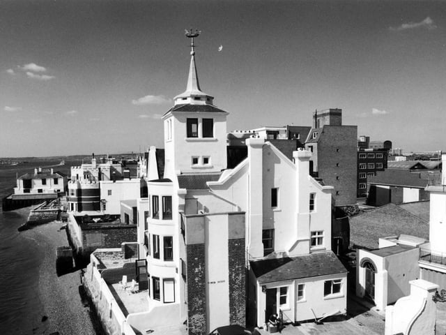 A view of Old Portsmouth from the Round Tower in 1990s