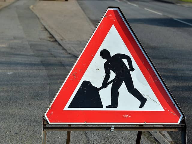 Drivers are warned of lane closures 