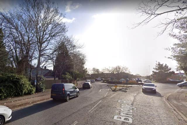 Police were called at 12.10pm to a report of a collision on Bridge Road, near to the junction with Brook Lane.