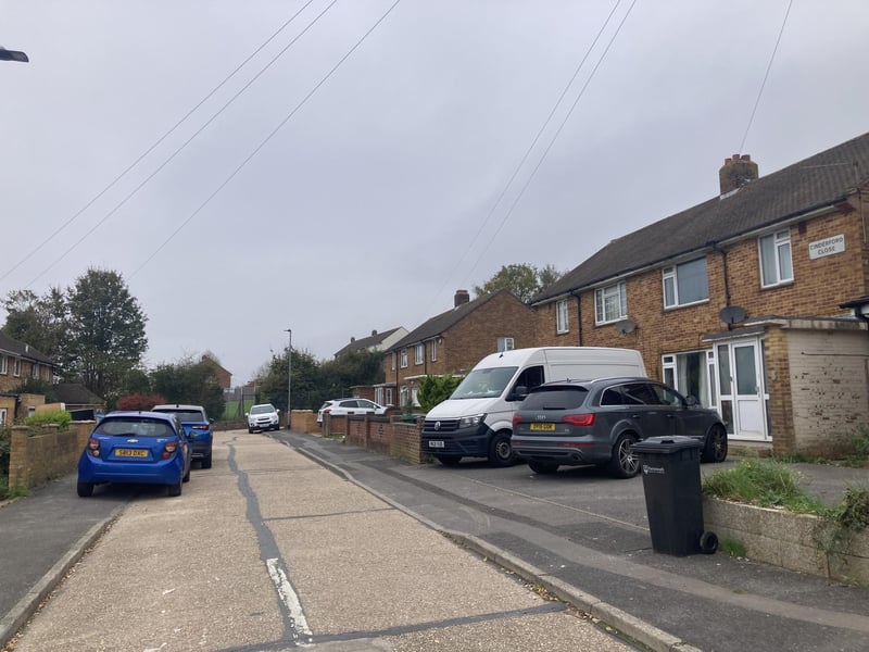 Scene in Cinderford Close, Paulsgrove. Emma Watts is fighting for her life as Paul Watts charged with attempted murder