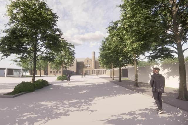 Artist's impression of the new-look school