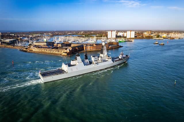 A planned HMS Dauntless sailing has been cancelled due to “engineering issues”. The Type 45 Destroyer was due to leave Portsmouth today and was listed on the KHM Shipping Movements. Pictured is the vessel returning to Portsmouth in December 2023 following a six month deployment in the Caribbean.