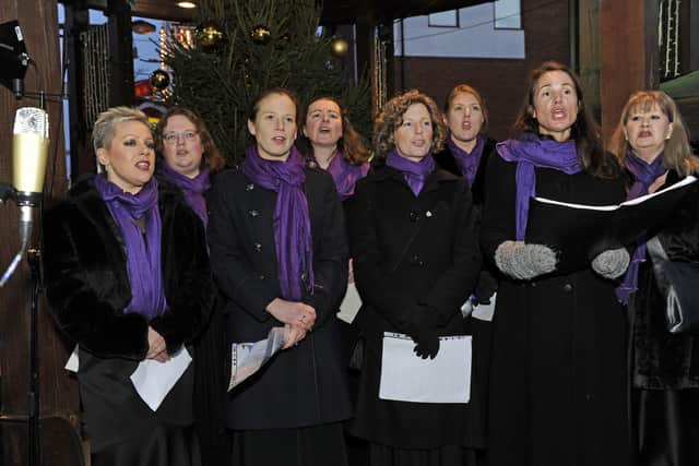 Portsmouth Military Wives Choir at a previous performance in Fareham. Picture Ian Hargreaves  (181125-1_fareham)