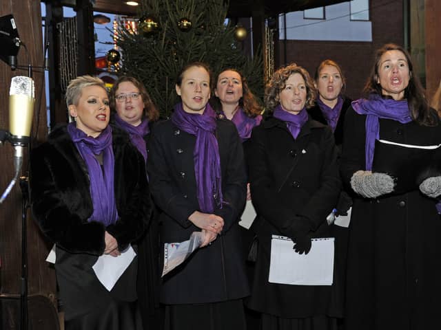 Portsmouth Military Wives Choir at a previous performance in Fareham. Picture Ian Hargreaves  (181125-1_fareham)