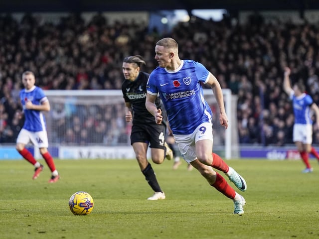 Colby Bishop bursts forward against Charlton