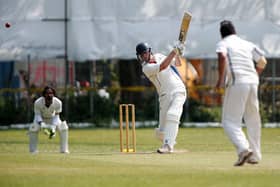 Matt Williams batting for Portsmouth & Southsea 2nds against Kerala. Picture: Chris Moorhouse