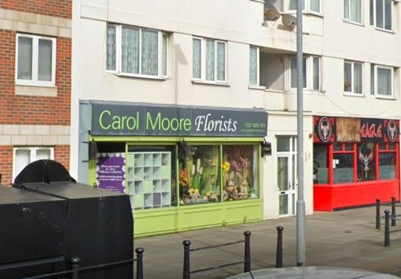 Carol Moore Florists, on London Road, has a rating of 4.8 out of five from 31 reviews on Google.