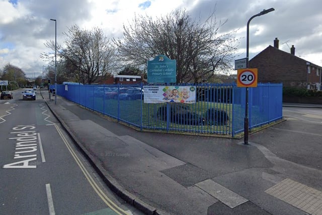 St John's Cathedral Catholic Primary School is over capacity by 2 students with 212 pupils enrolled.