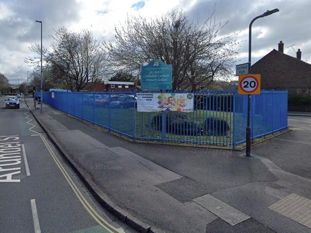St John's Cathedral Catholic Primary School is over capacity by 2 students with 212 pupils enrolled.