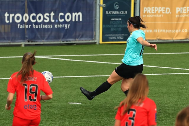 Dani Lane scores. Picture by Dave Haines