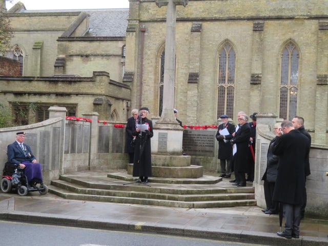 Fareham Remembrance Sunday commemorations on November 12 2023.