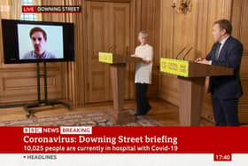 Chief reporter Ben Fishwick at The News, Portsmouth, asked questions during the Downing Street coronavirus briefing on Tuesday, May 19.