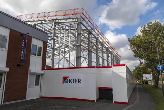 The border control post being built at Portsmouth International Port Picture: Mike Cooter (300721)