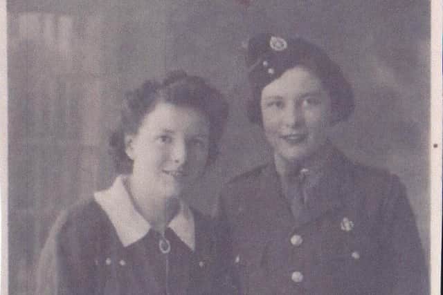 Dot Peckham with her sister Billie