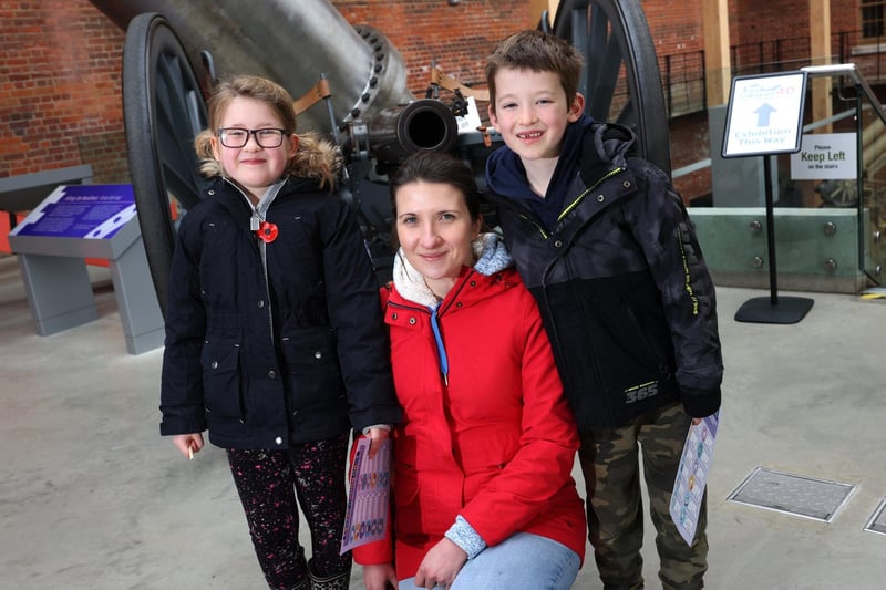 Pictured is Mum Jenny Southall with twins Amelia, 7, and Hugh, 7.
Picture: Sam Stephenson.