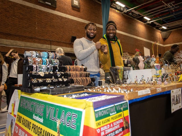 King & Makombo Madzima of Wrong Time Village, a father and son run business raising awareness and funds for a Zimbabwe arts school project.

Photos by Alex Shute