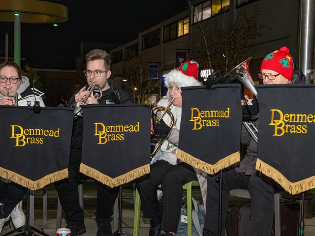 The Denmead Brass Band entertained the crowds.  Photos by Alex Shute