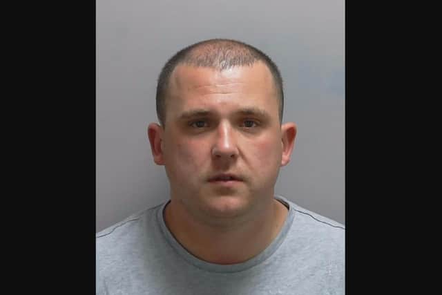 Benjamin Jay Damen, 26, of Station Road, Baffins, pleaded guilty to racially aggravated criminal damage and racially aggravated threatening words/behaviour.