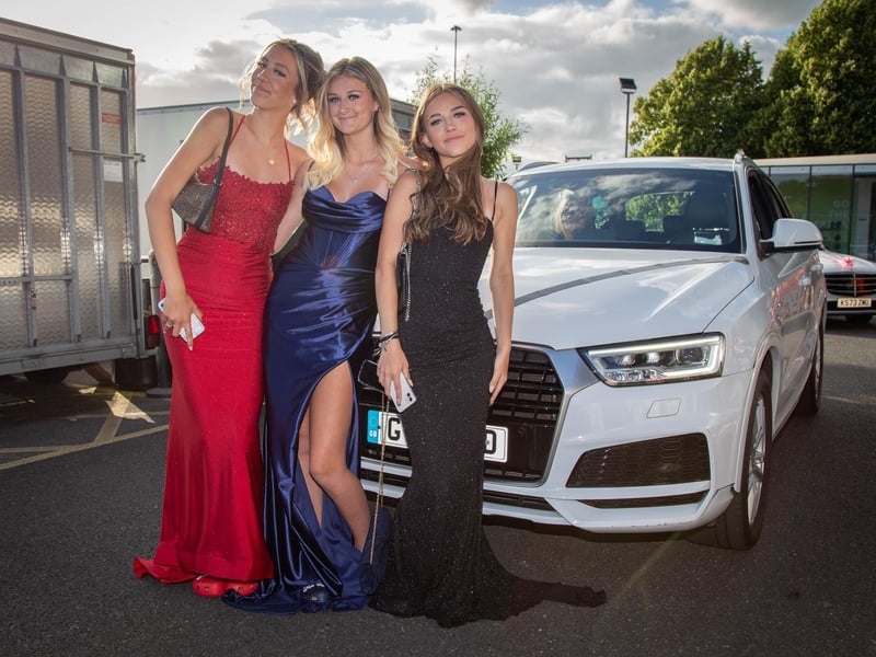 Students dressed up for Ark Charter Academy prom night