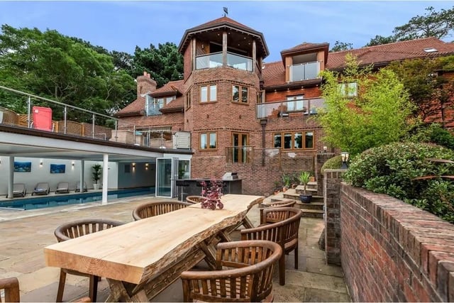This nine bedroom home in Newtown Road, Warsash is on the market for £4.35m. It is listed on Zoopla by Manns and Manns.