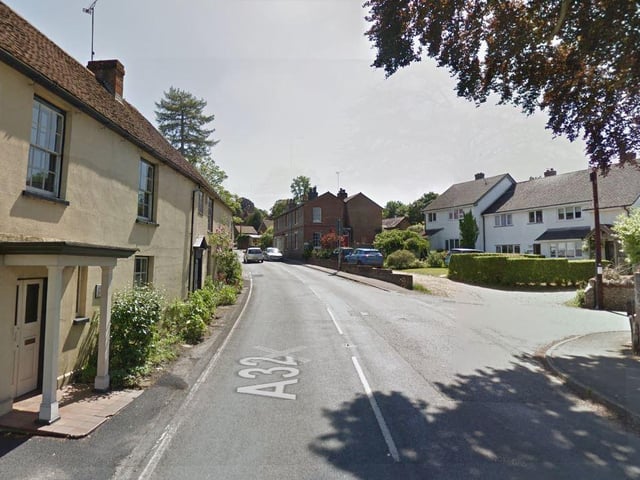 This village in the Meon Valley appeared in the Domesday Book. It was featured under the name Drochenford.