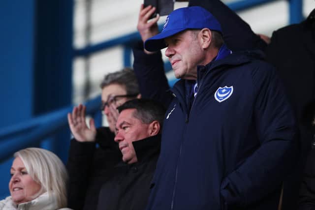 Pompey chief executive Mark Catlin, left, and chairman Michael Eisner have a big decision to make