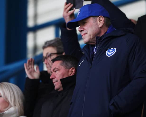 Pompey chief executive Mark Catlin, left, and chairman Michael Eisner have a big decision to make