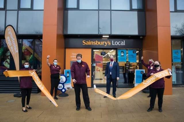 The new Sainsbury's store below Stanhope House on Commercial Road, Portsmouth