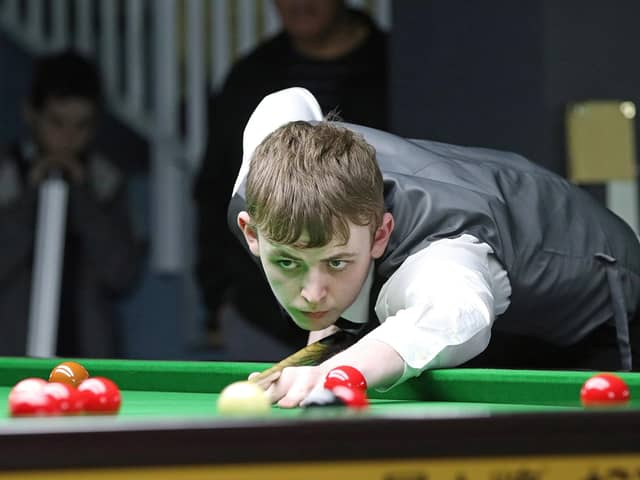 Jamie Wilson produced a 124 clearance for Waterlooville A in the Portsmouth Winter Snooker League. Picture: Matt Huart (WPBSA).