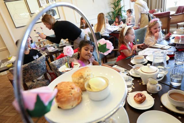 A royal tea party at the Queens Hotel. Picture: Chris Moorhouse (jpns 230222-29)