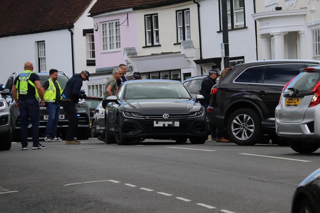 Armed police and unmarked cars spotted in Fareham High Street on June 11, 2024. Picture: Habibur Rahman