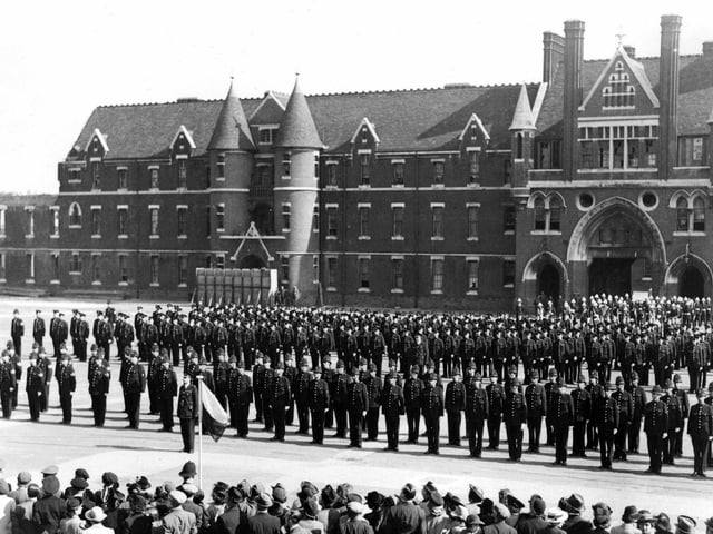 In the summer of 1942 the Portsmouth City Police paraded on the square of the Victoria Barracks, Southsea.