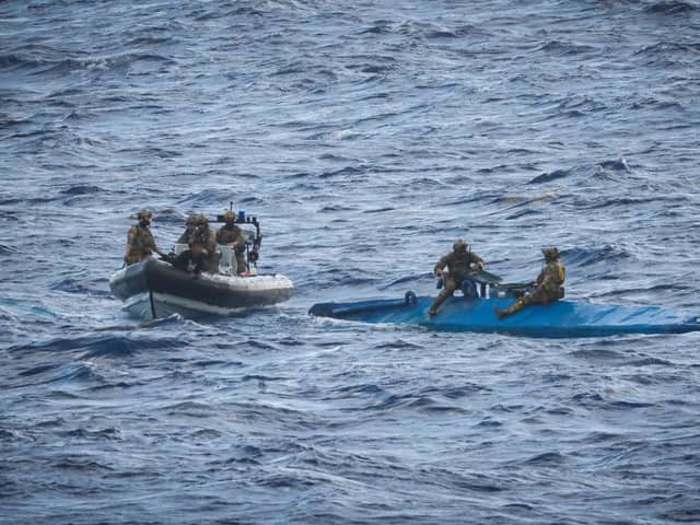 Portsmouth-based HMS Trent seized £160m of cocaine from a narco-sub while operating in the Caribbean Sea. The UK has reportedly ended an intelligence sharing agreement with the USA regarding smugglers in the Caribbean.