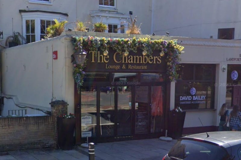 The Chambers at 27 Landport Terrace, Southsea, has a 4.3 rating based on 396 reviews. One person wrote: "The Sunday roasts are to die for.  I cannot recommend enough . All the staff are amazing and the chef is the best."