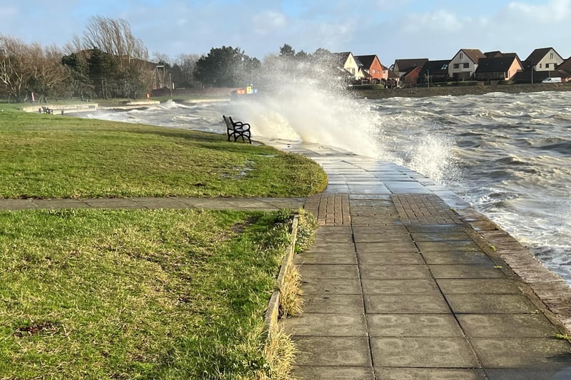 The waves in Portchester Creek.