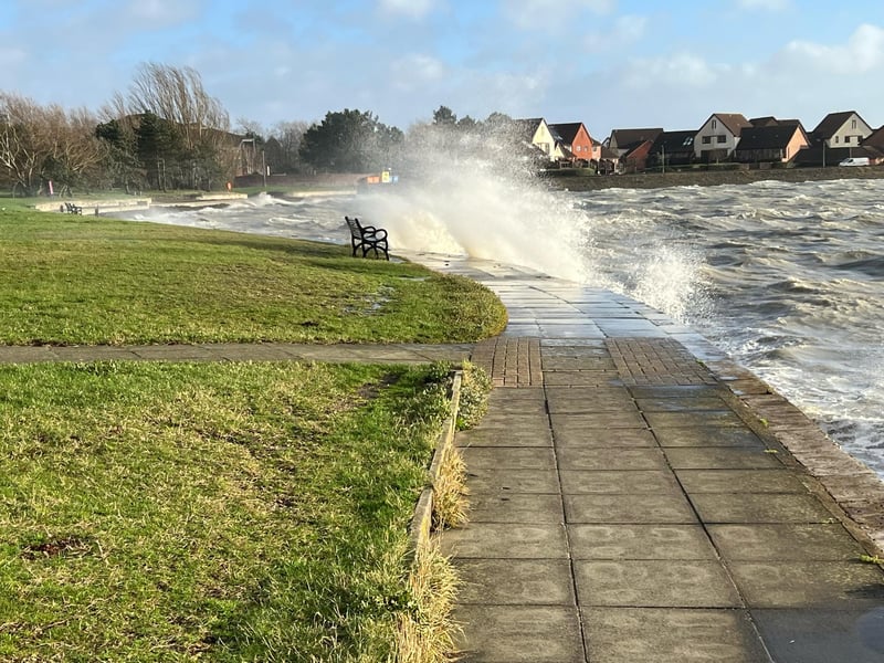 The waves in Portchester Creek.