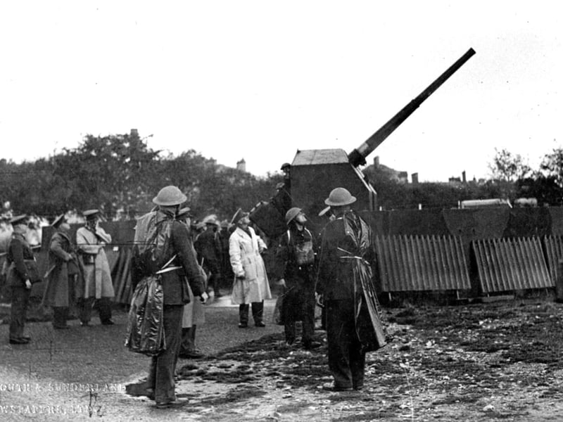 The 214 Battery during the units time on Southsea Common.