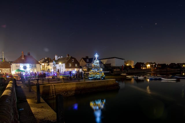 Christmas lights, view from Emsworth Harbour
Picture: Habibur Rahman
