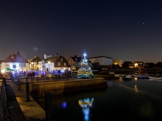 Christmas lights, view from Emsworth Harbour
Picture: Habibur Rahman