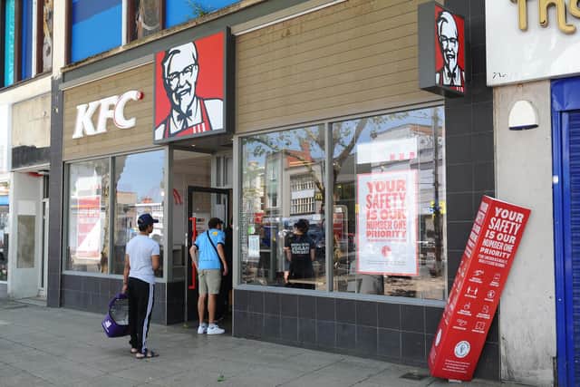 KFC in Commercial Road, Portsmouth, reopened for takeaways on Monday, June 1. 
Picture: Sarah Standing (010620-9309)