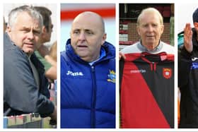 From left - Kevin Ricketts, Louis Bell, John Robson, Graeme Gee