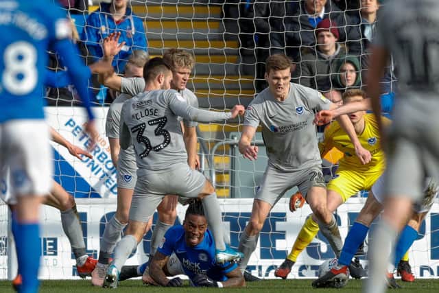 Pompey went down to a disappointing 2-0 defeat at Peterborough on Saturday. Picture: Simon Davies/ProSportsImages