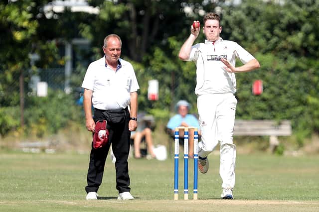 Jake Peach took three wickets for Portsmouth & Southsea in their win over Hartley Wintney. Picture: Chris Moorhouse