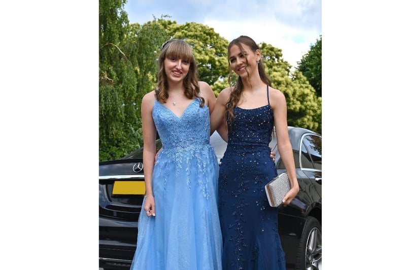 It was smiles all round at Portsmouth High School GDST which celebrated its prom. 
Pictured: Holly Corkett, Kate McGill